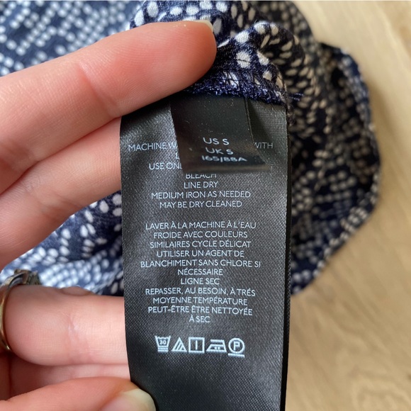 ⭐️Anthropologie Women’s Mini Babydoll Dress with white polka dots 🤍 Size Small - Picture 8 of 10